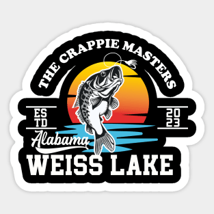 Fishing Crappie Weiss Lake Alabama Sticker